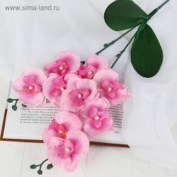 Декор Цветок искусственный Орхидея Фаленопсис мультифлора розовый 6*37см