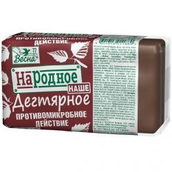 Мыло туалетное Весна 140г Дегтярное