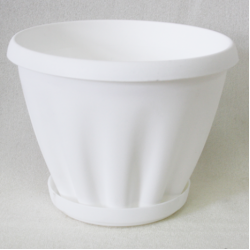 Горшок цветочный Знатный 0,45л белый