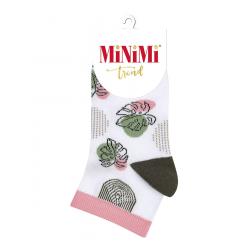 Носки жен.укор.Minimi Trend р.35-38 Листья милитари
