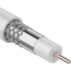 Кабель коаксиальный RG-6 75Ом 48% белый LEEK LE 08010100-0001