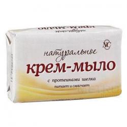 Мыло туалетное Натуральное с протеинами шелка 90гр НК
