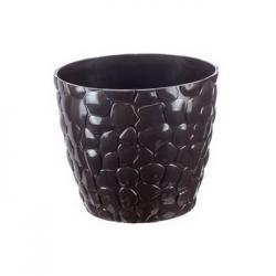 Горшок цветочный Камни 2,6л коричневый D-180мм