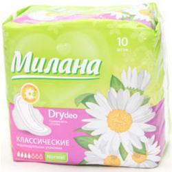 Прокладки Милана Dry Normal класические 10шт.зеленые