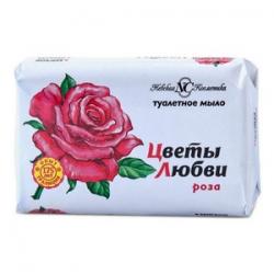 Мыло туалетное Цветы любви 90г Роза